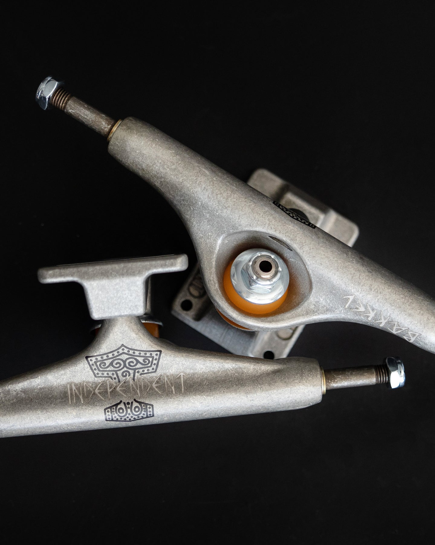 Independent Stage 11 Hollow Kevin Baekkel Pro Grey Standard Skateboard Trucks 144(8.25)