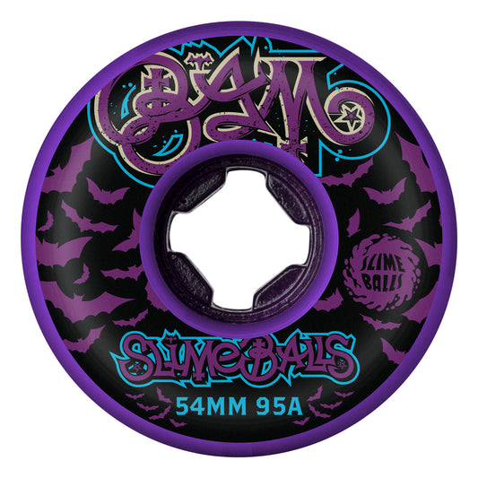 Slime Balls Wheels 54mm Bam Margera Guest Purple Hardline 95a