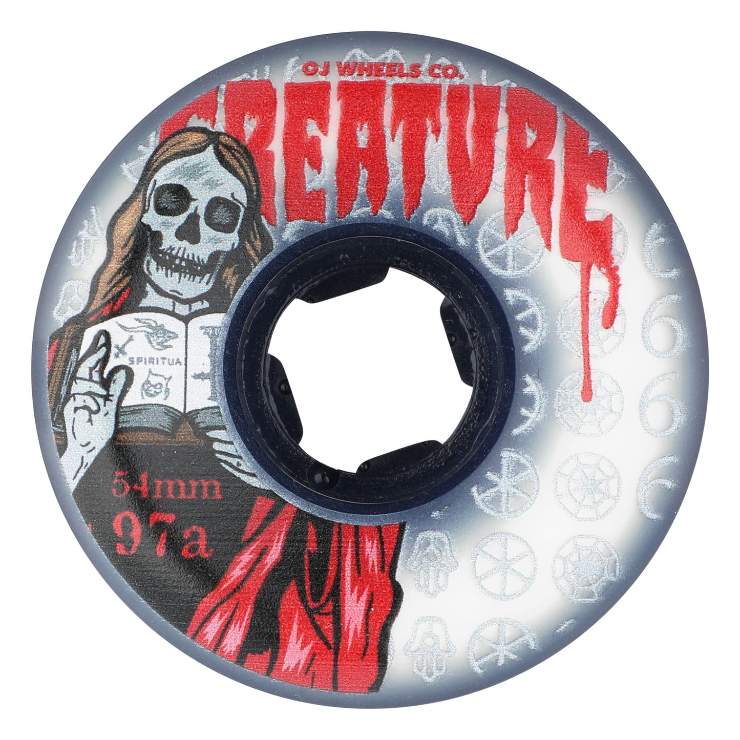 OJ Wheels 54mm The Book Of OJ Bloodsuckers White 97a
