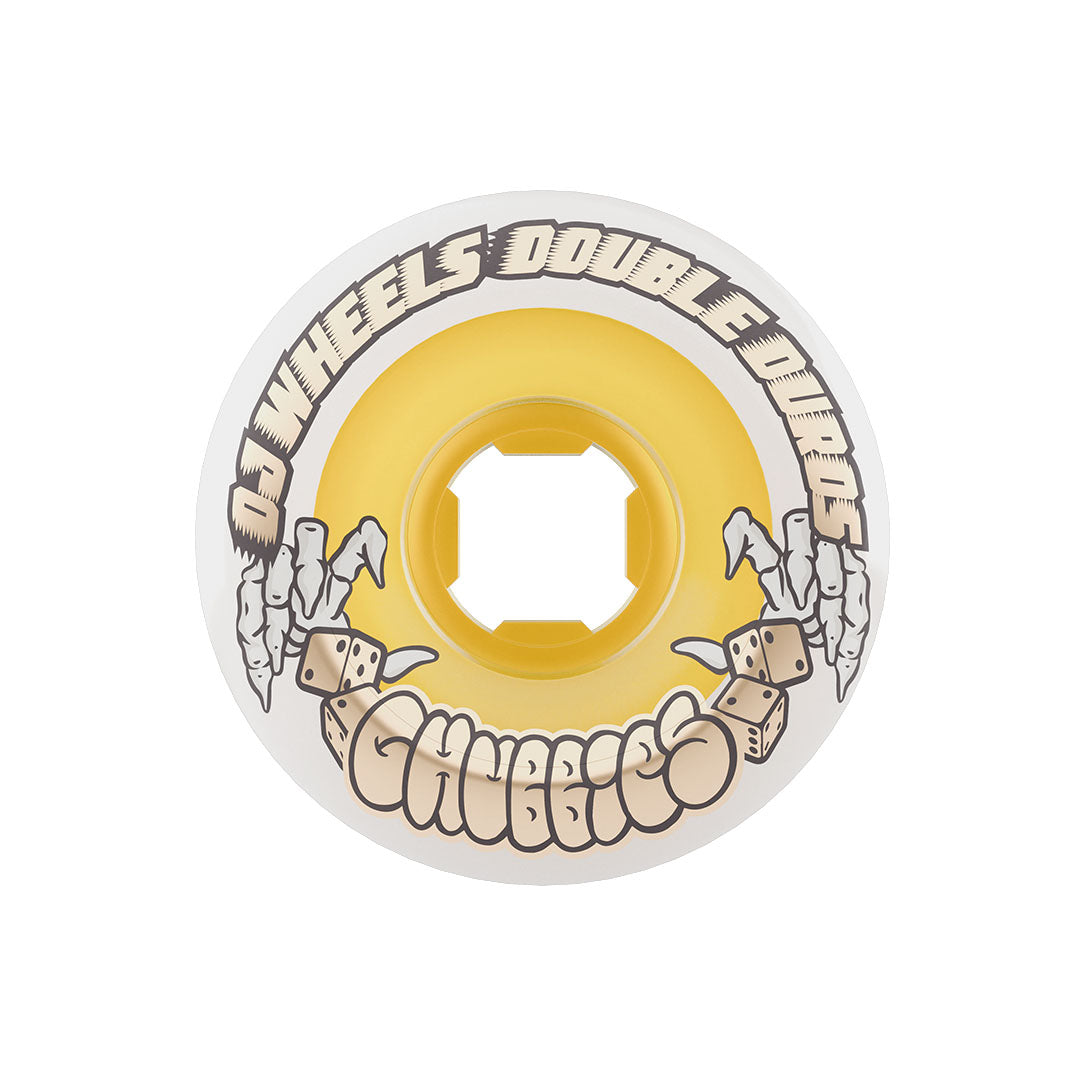 OJ Wheels 56mm Double Duro White Gum Chubbies 99a/95a