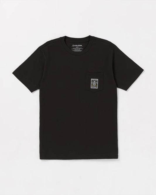Volcom Pocket Label Short Sleeve Tee Black