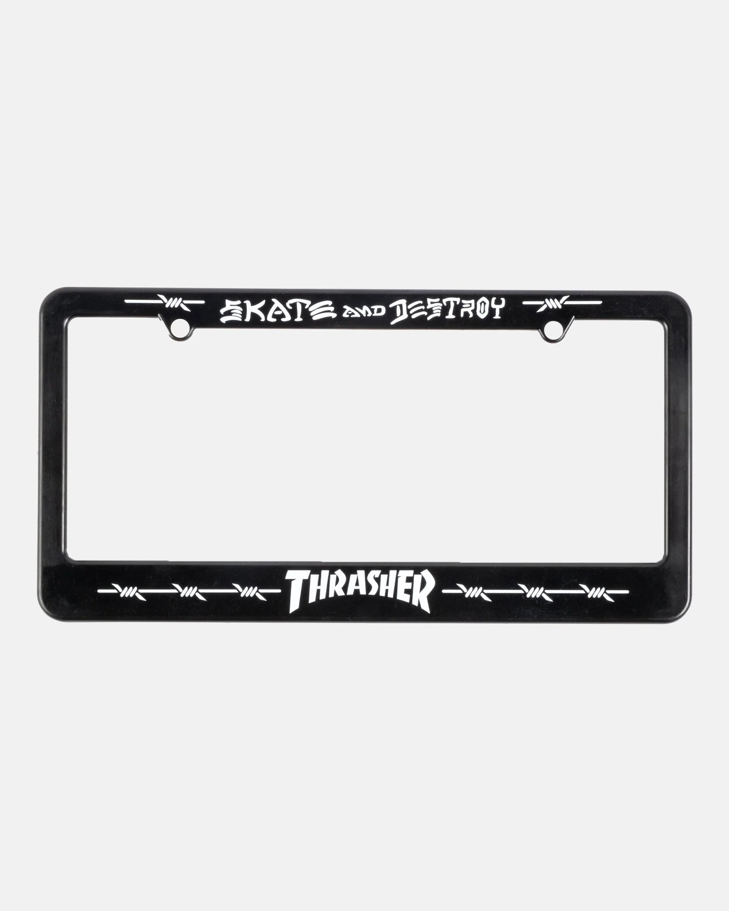 Thrasher Barbed Wire License Plate Cover