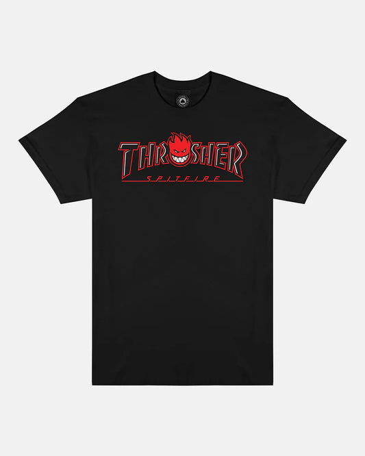 Thrasher Big Head Outline T-Shirt Black