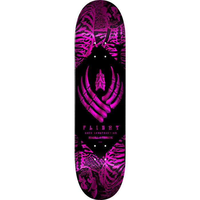 POWELL TEAM SKELETON PINK FOIL FLIGHT DECK 8.0