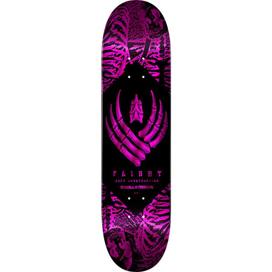 POWELL TEAM SKELETON PINK FOIL FLIGHT DECK 8.0