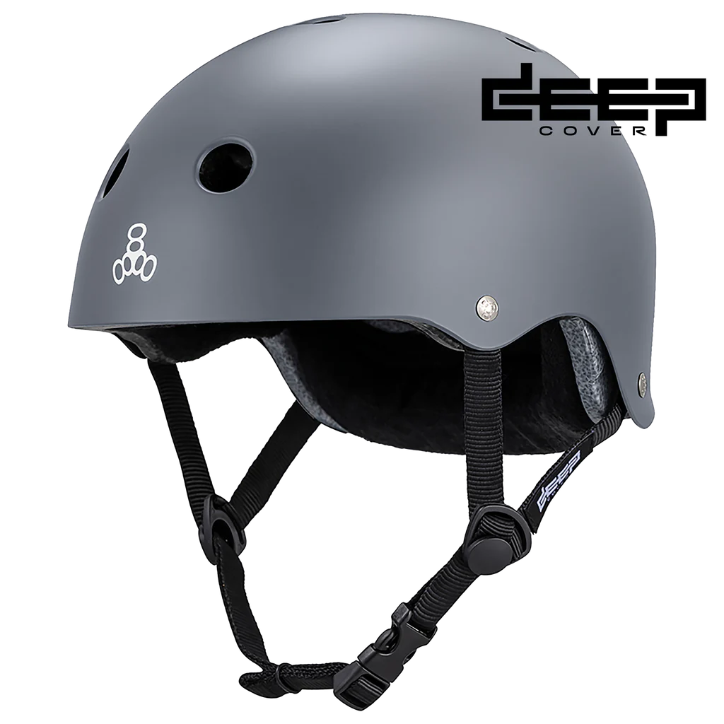 TRIPLE 8 DEEP COVER HELMET - MATTE GRAY