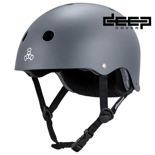 TRIPLE 8 DEEP COVER HELMET - MATTE GRAY