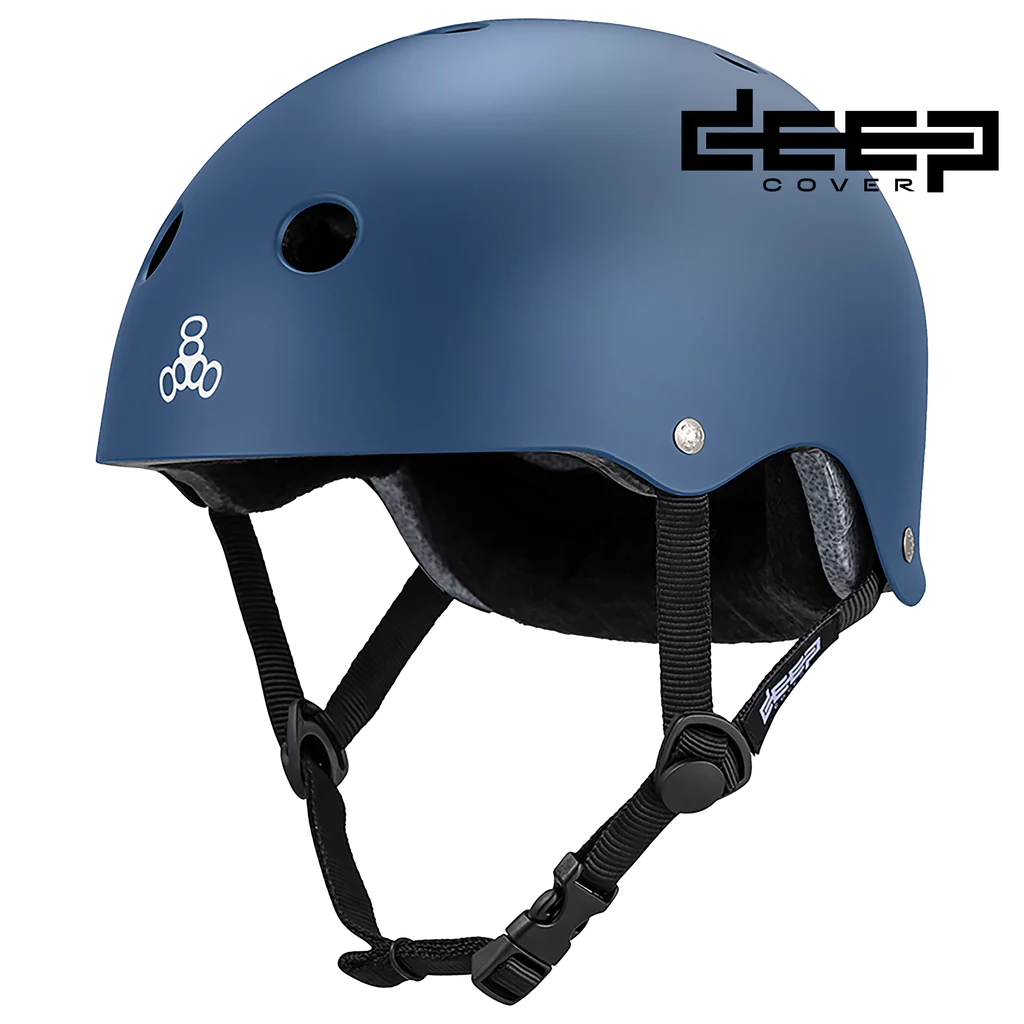 TRIPLE 8 DEEP COVER HELMET NAVY MATTE