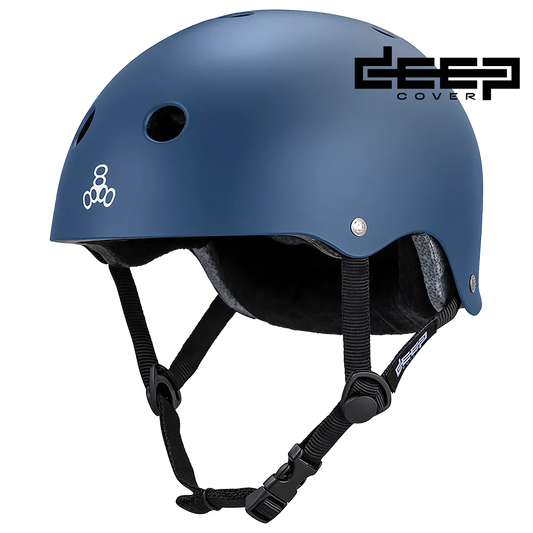TRIPLE 8 DEEP COVER HELMET NAVY MATTE