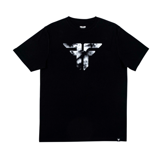 Fallen Trademark tee Black/White Smoke Small