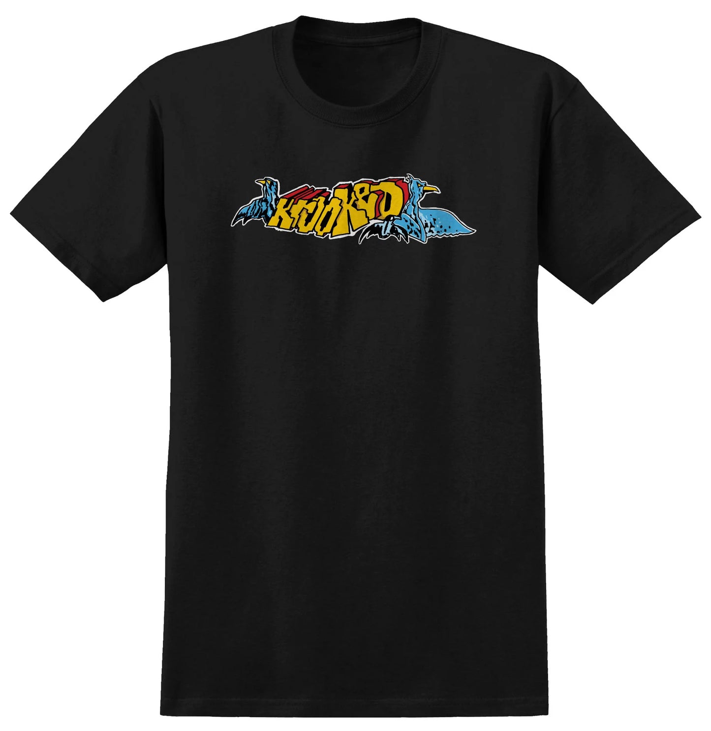 KROOKED RAPTORS TEE BLACK / MULTICOLOR