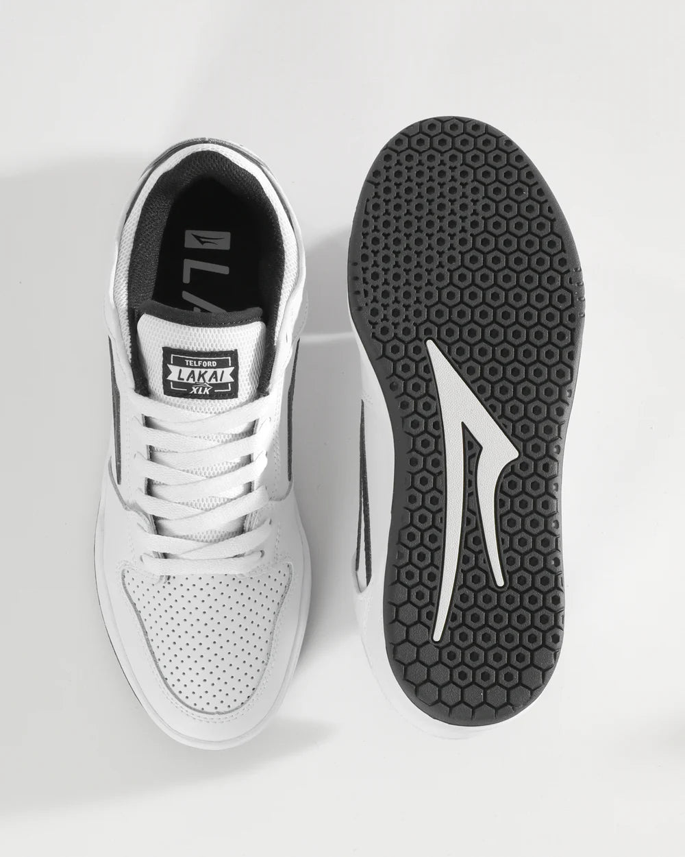 Lakai - Telford Low White/Black Leather