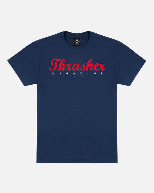 Thrasher Script T-Shirt Navy