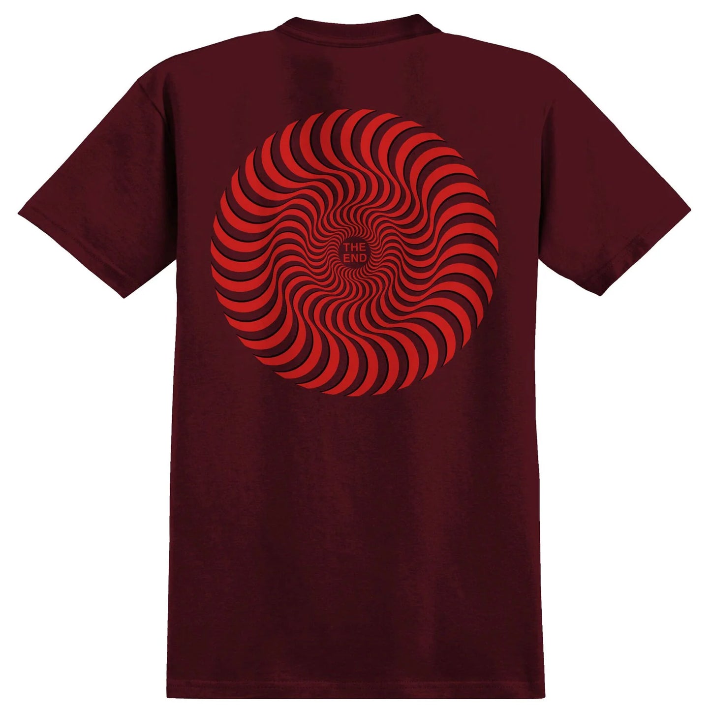 Spitfire Circle Swirl Overlay Burgundy