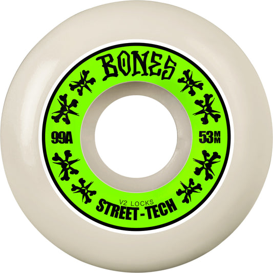 BONES STF V2 LOCK ANNUALS 53MM 99A WHT/GRN