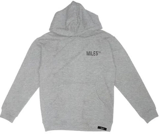 MILES LOGO HIT HEATHER GREY HD/SWT