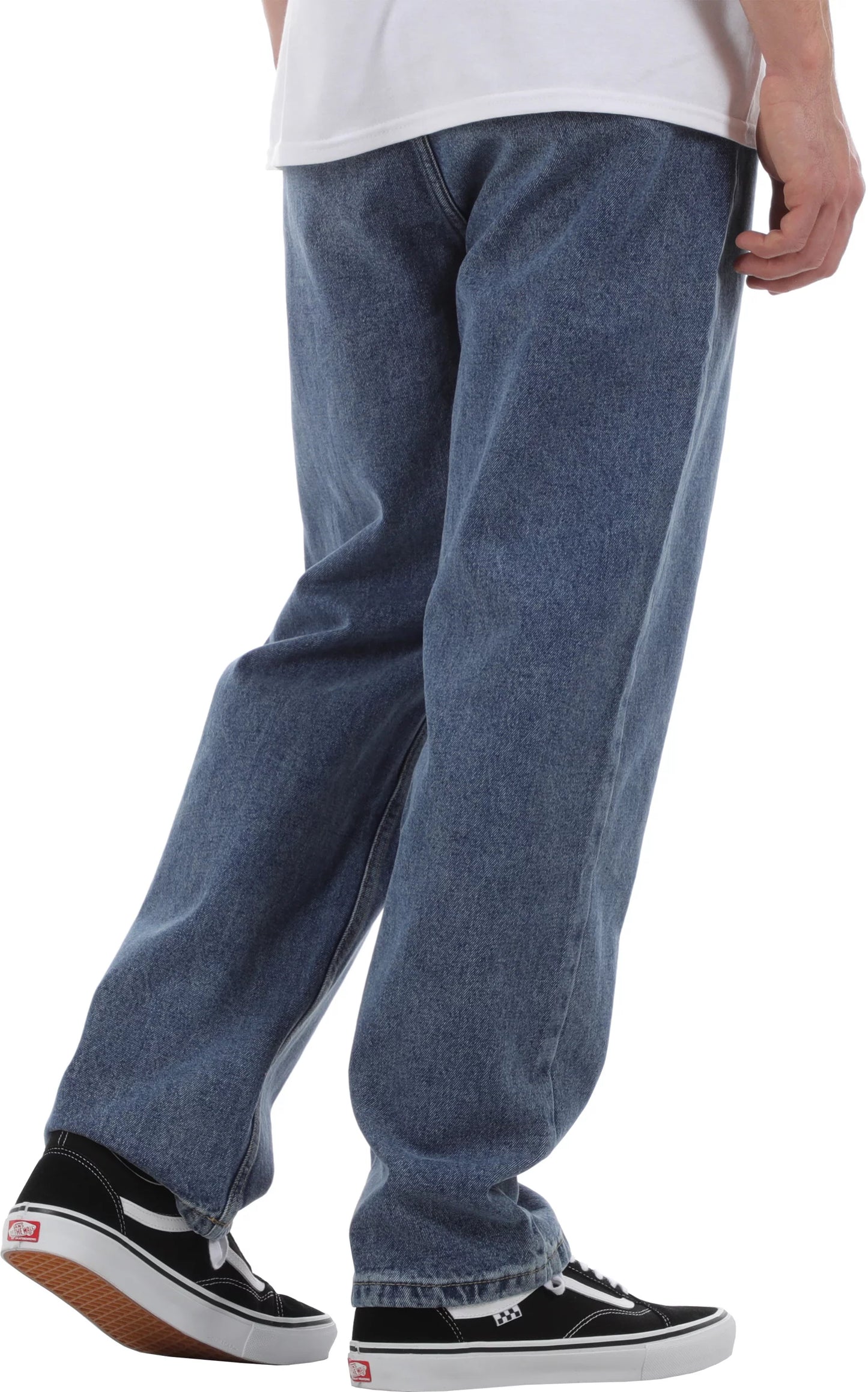 KROOKED CST EYES DENIM TWILL MED WASH PANTS