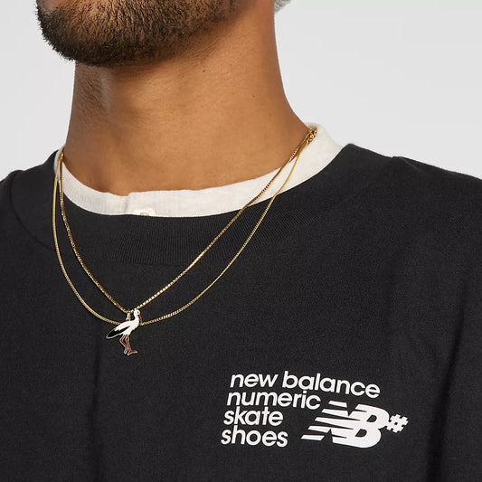 New Balance Numeric Small Logo Jersey T-Shirt Black