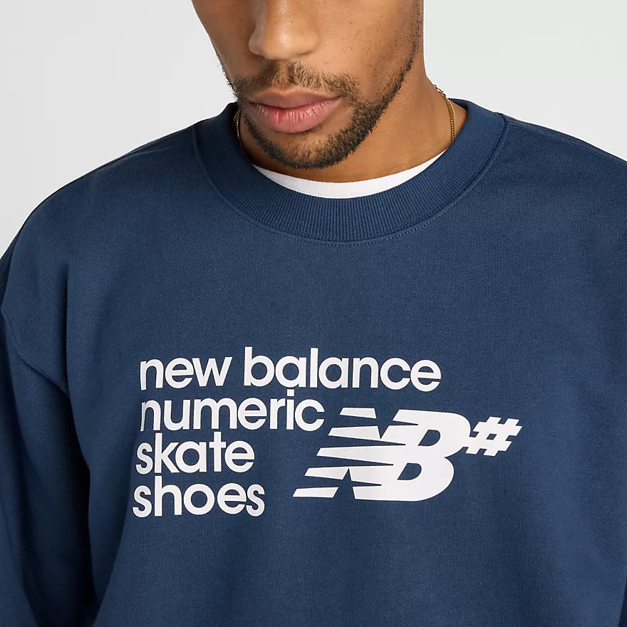 New Balance Numeric French Terry Crew Navy