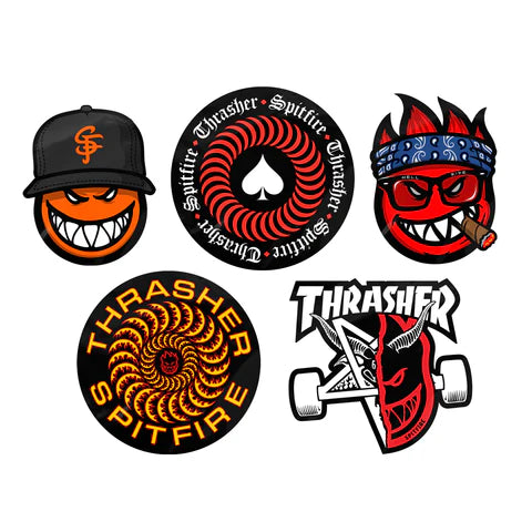 SPITFIRE X THRASHER STICKER PACK