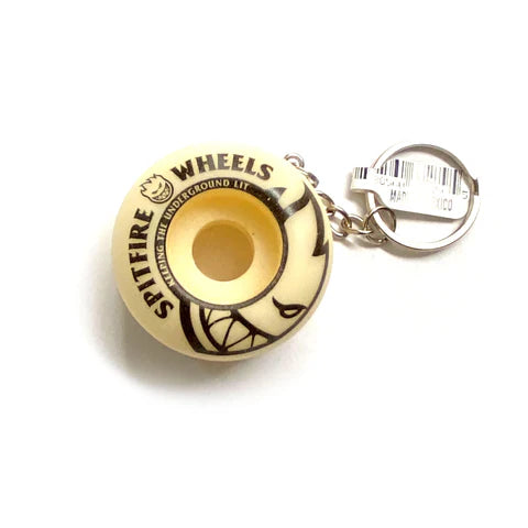 SPITFIRE KEY CHAIN WHEEL WHITE/NATURAL