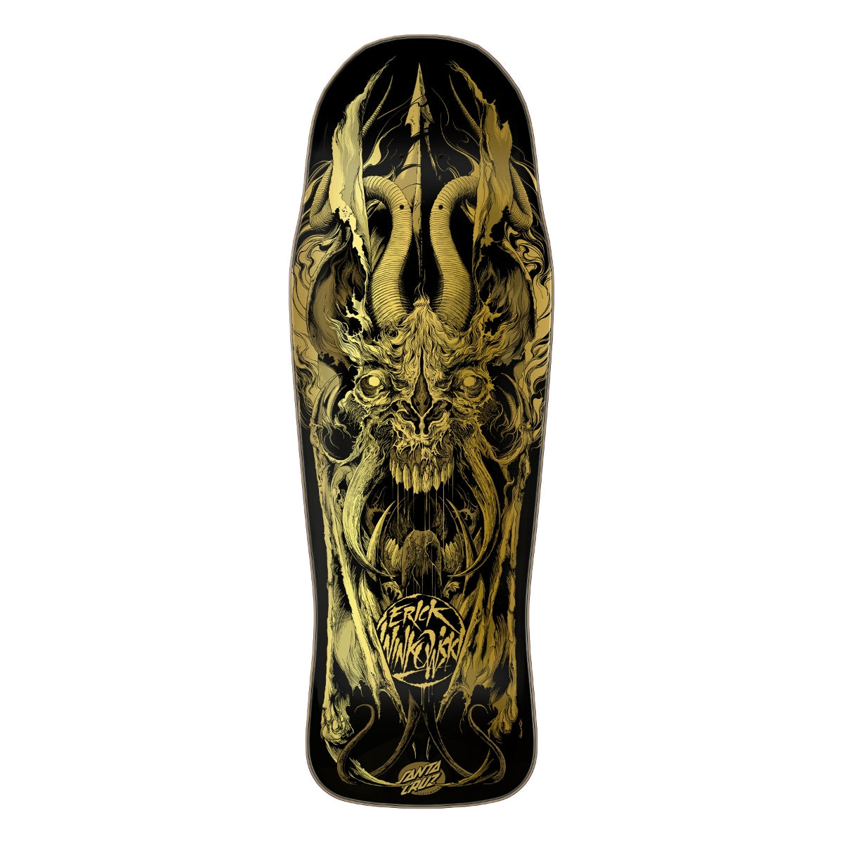 Santa Cruz Winkowski Primeval Gold Pro Shaped Skateboard Deck 10.34in x 30.54