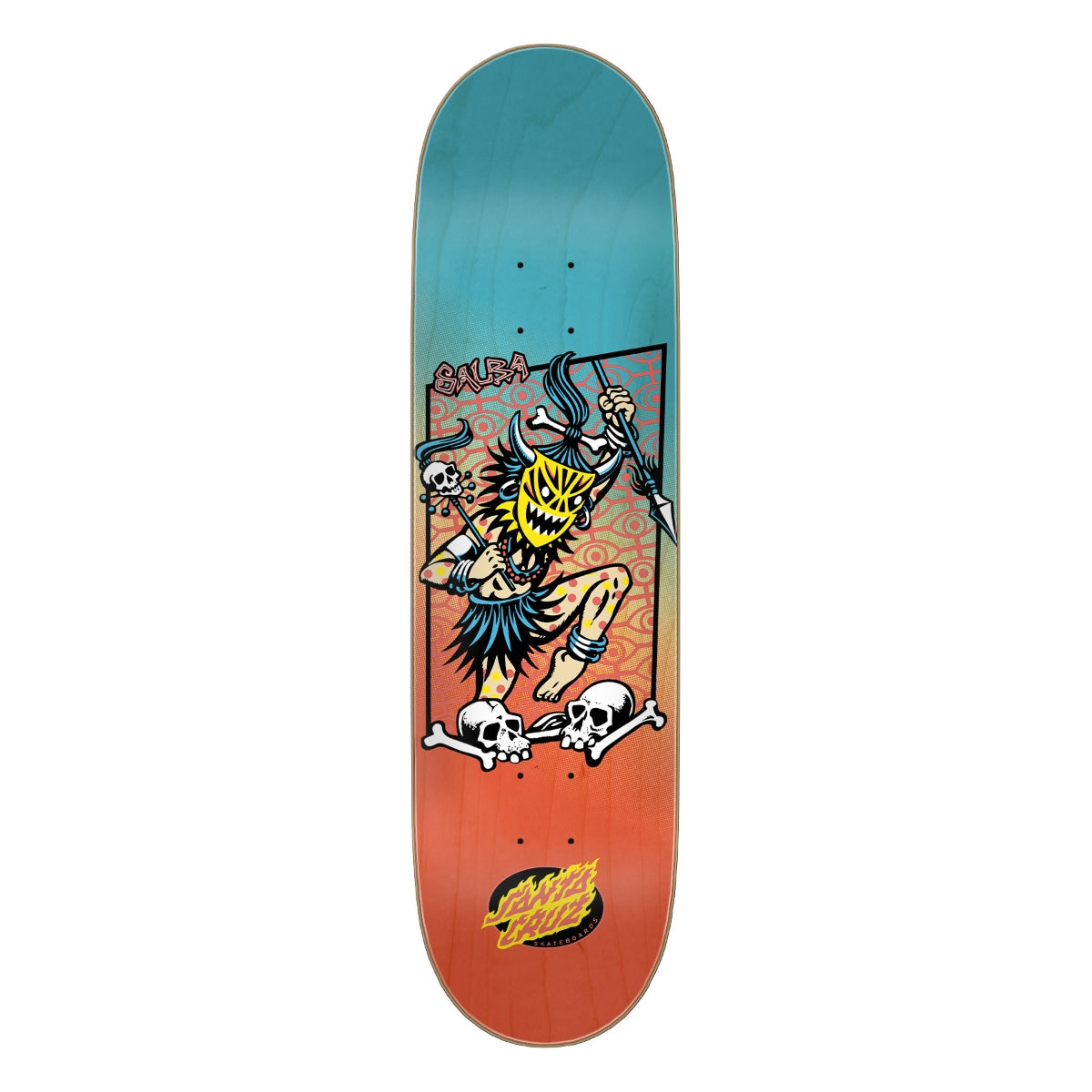 Santa Cruz Salba Voodoo Frame Pro Skateboard Deck 8.5in x 32.2