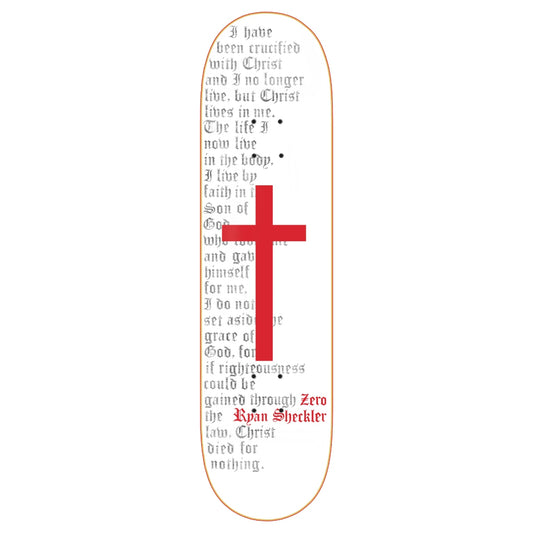 ZERO SHECKLER CROSS DECK WHT/RED