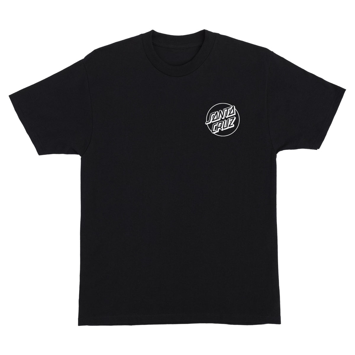 Santa Cruz Opus Dot Chest S/S Heavyweight T-Shirt Black
