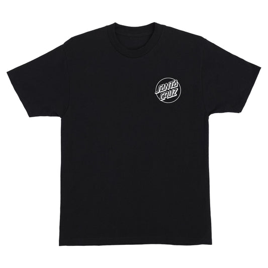 Santa Cruz Opus Dot Chest S/S Heavyweight T-Shirt Black