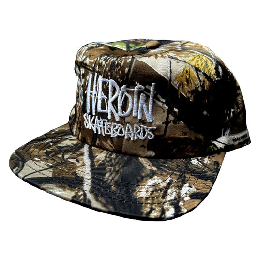 HEROIN SCRIPT NYLON SNAPBACK HAT CAMO