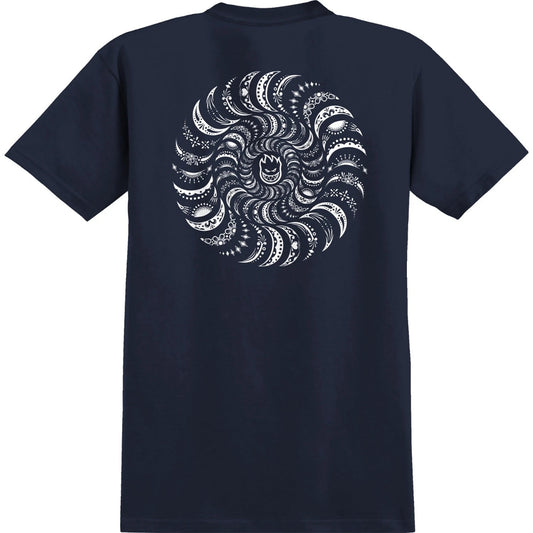 SPITFIRE CIRCLE SWIRL PAISLEY NAVY/WHITE TEE