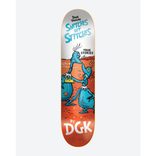 DGK Stitches Vaughn Skateboard Deck 8.1"