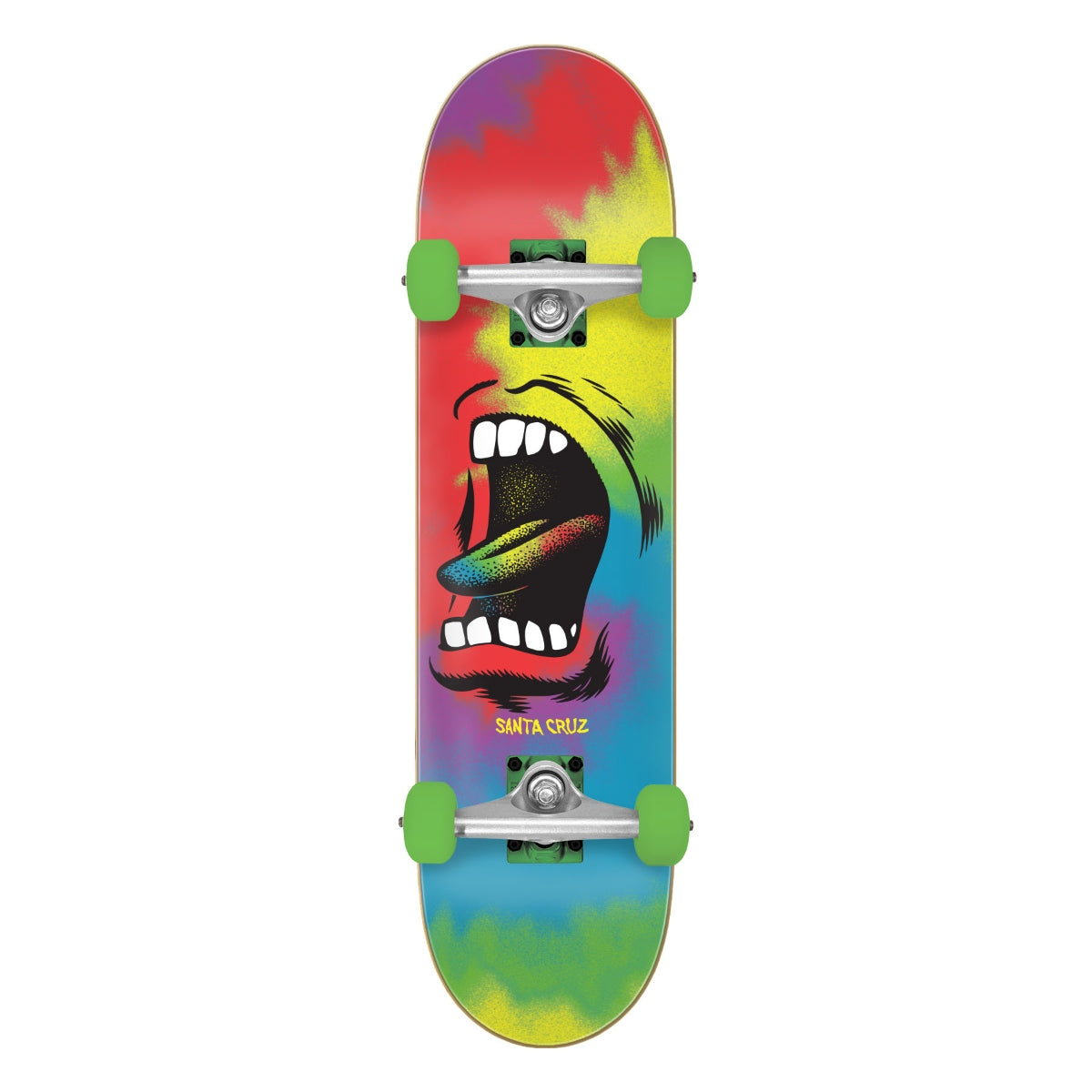 Santa Cruz Big Mouth Tie Dye Full 8.00in x 31.25in Skateboard Complete