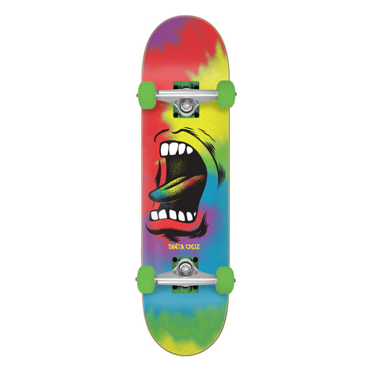 Santa Cruz Big Mouth Tie Dye Full 8.00in x 31.25in Skateboard Complete