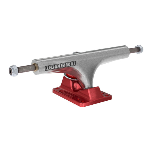 Independent Stage 4 Hollow Bar Logo Silver Ano Red Standard Trucks