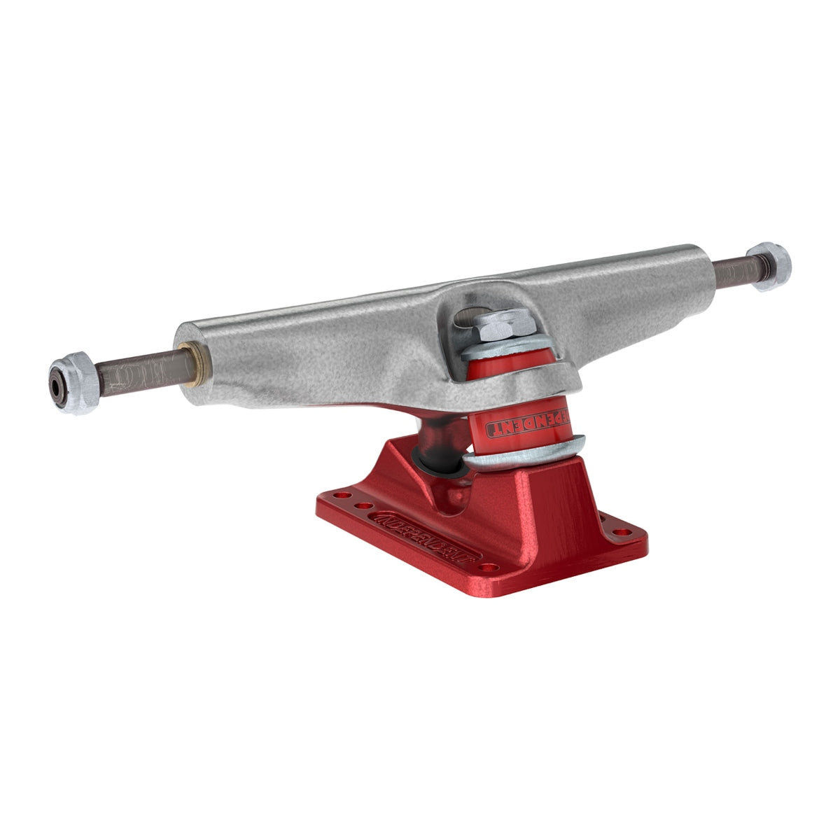 Independent Stage 4 Hollow Bar Logo Silver Ano Red Standard Trucks