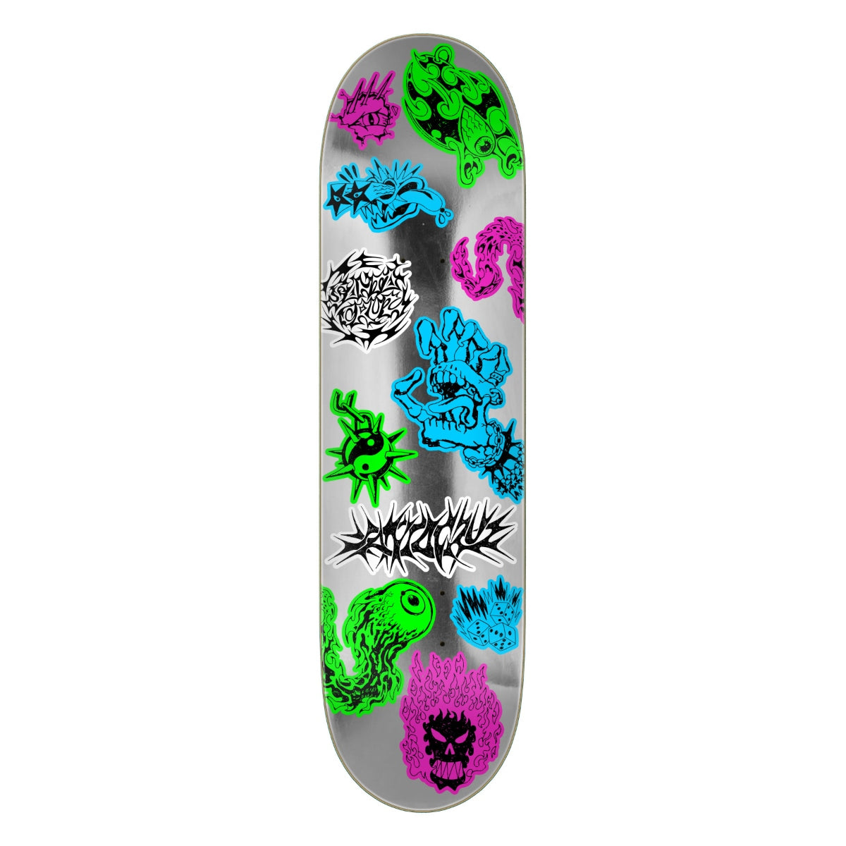 Santa Cruz Scribble Flash FeelBase Skateboard Deck 8.00in x 30.50in