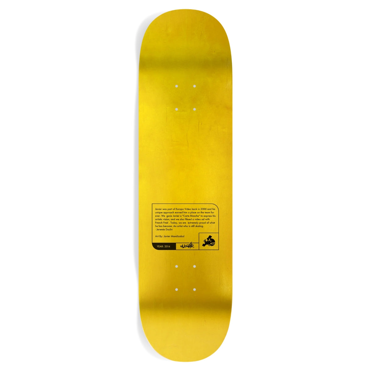 Cliche Javier Mendizabal Griptape Art Deck - 8.25