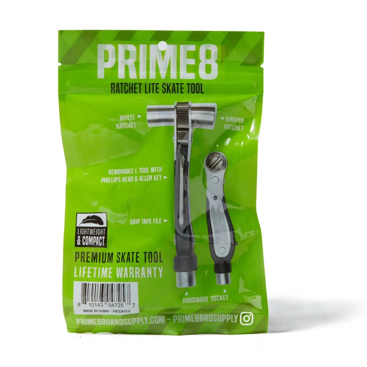 PRIME8 Ratchet Lite Skate Tool - Black