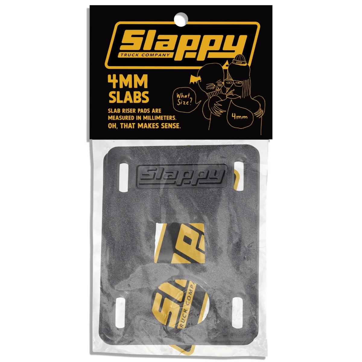 SLAPPY SLABS RISERS BLACK 1mm,2mm,3mm,4mm