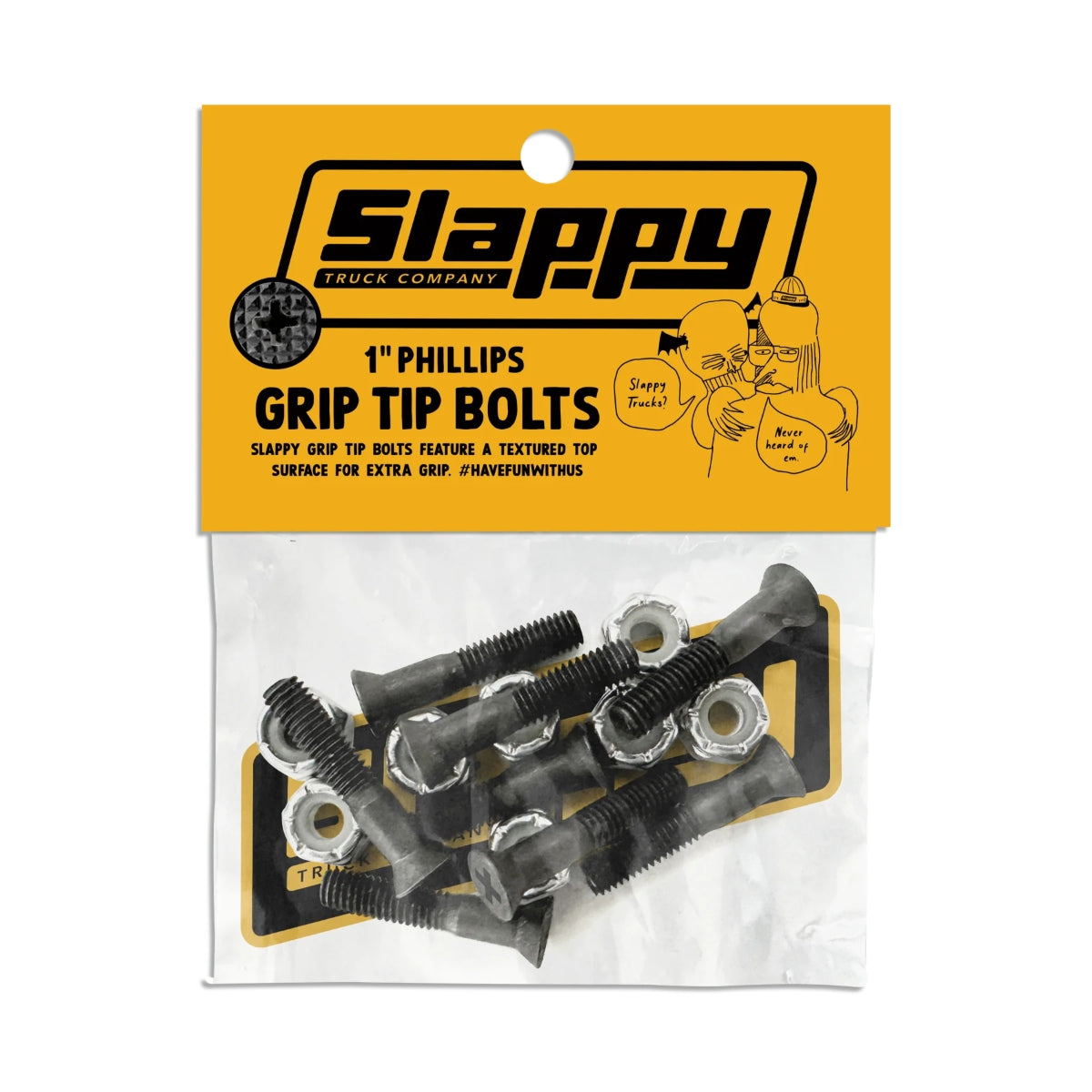Slappy 1" Phillips Grip Tip Bolts