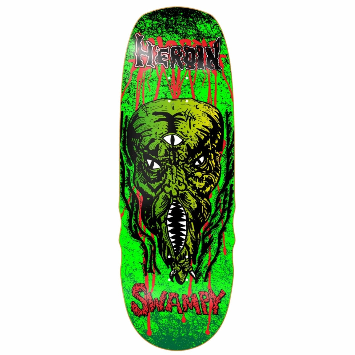HEROIN SWAMPY KO2 SLIME FACE SHAPED DECK 10.6
