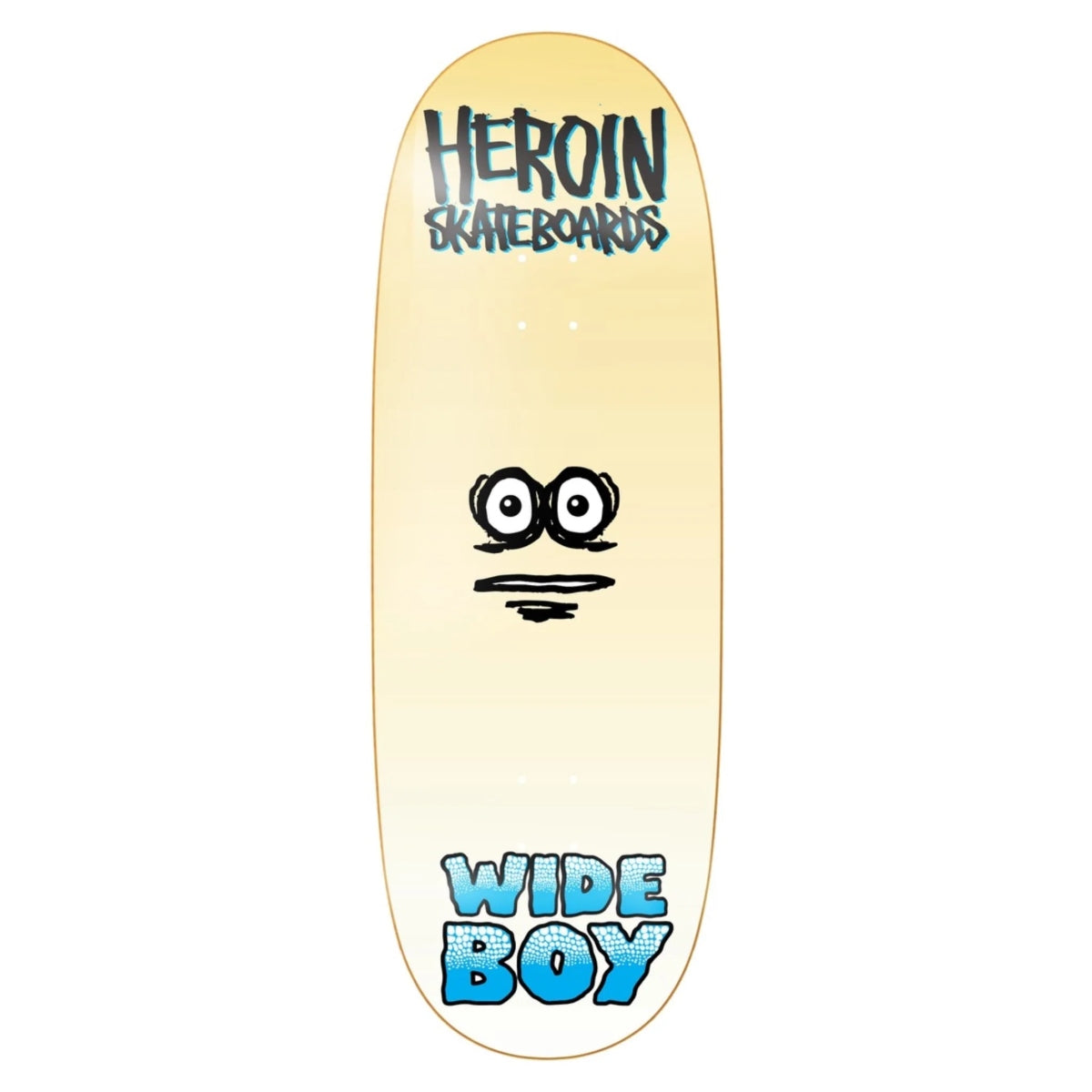 HEROIN TEAM WIDE BOY FACE SHAPED DECK 10.75