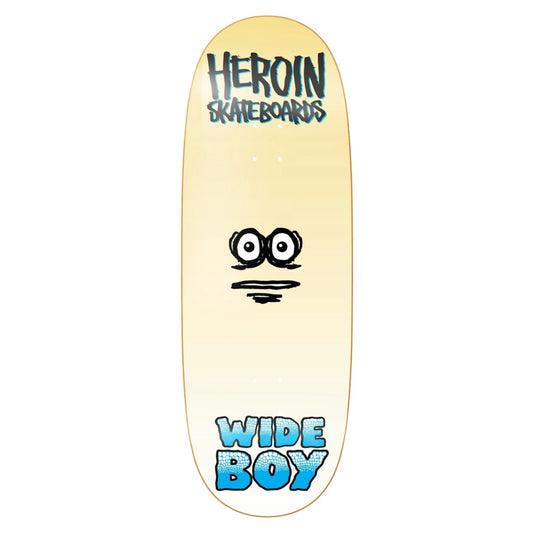 HEROIN TEAM WIDE BOY FACE SHAPED DECK 10.75