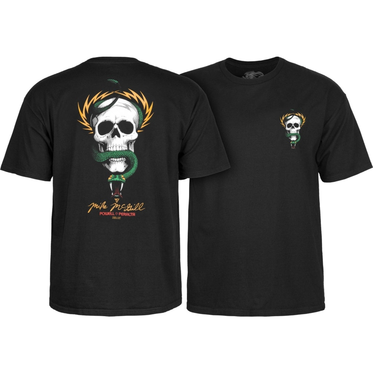 POWELL MCGILL SKULL & SNAKE BLACK SS
