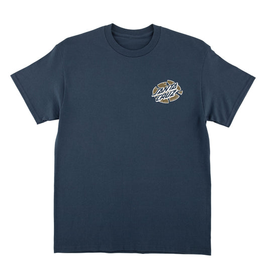 Santa Cruz Grabke Exploding Dot S/S T-Shirt Mens Blue Dusk