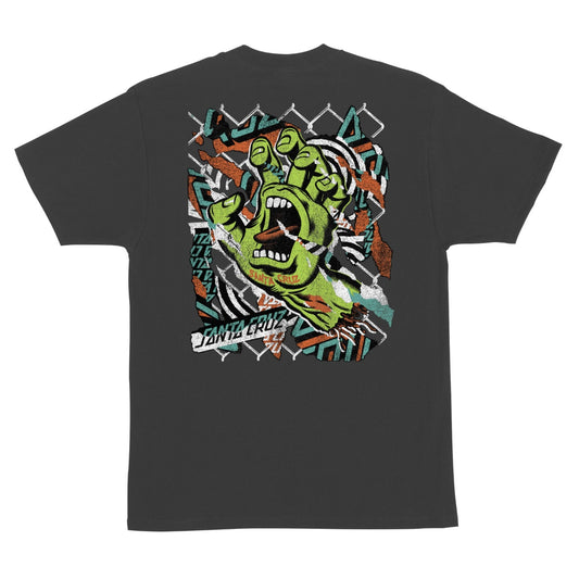 Santa Cruz Damaged Hand S/S T-Shirt Mens Vintage Black