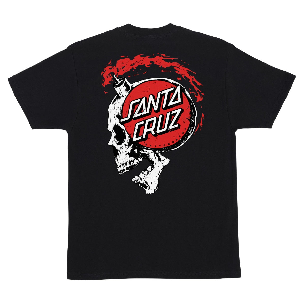 Santa Cruz Short Fuse S/S T-Shirt Mens Black