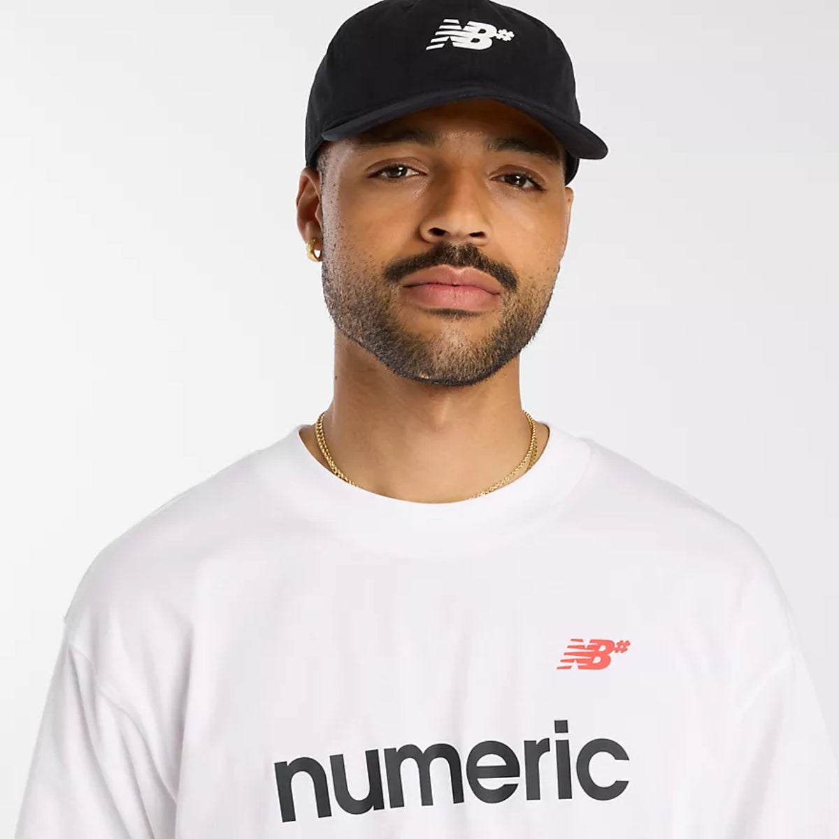 New Balance Numeric Linear Logo T-Shirt - White